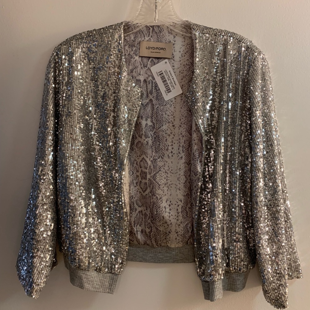 Loyd Ford Sequin Cardi Jacket